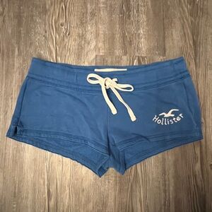 Blue Cotton Shorts